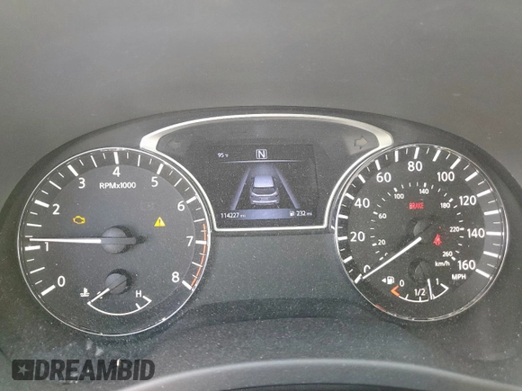 2017 Nissan Pathfinder SV with VIN 5N1DR2MN4HC698045, listed as a Copart auction lot 61505615 with 114,227 mi miles and Salvage title. Bid and sale history available at DreamBid. Image 9.