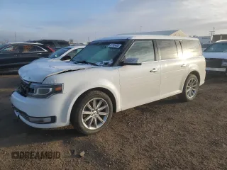 2015 Ford Flex Limited z VIN 2FMGK5D88FBA02586, wystawiony jako Copart lot #87700485 z przebiegiem 176 996 mil mil oraz Szkoda całkowita • Salvage title. Historia ofert i sprzedaży dostępna na DreamBid. Obrazek 1.