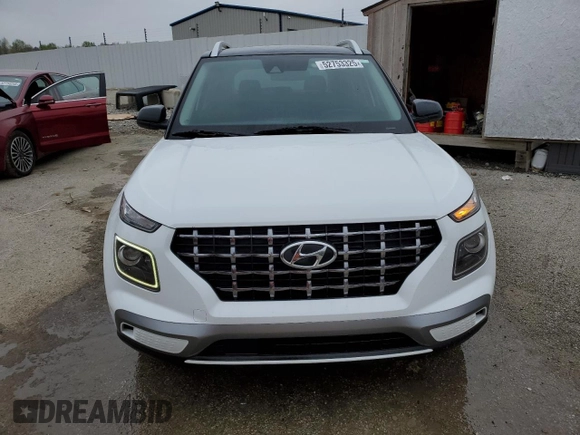 2022 Hyundai Venue Limited with VIN KMHRC8A3XNU184803, listed as a Copart auction lot 52753325 with 76,137 mi miles and Salvage Title. Bid and sale history available at DreamBid. Image 5.