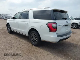 2021 Ford Expedition Max Limited with VIN 1FMJK2AT6MEA45533, listed as a IAAI auction lot 42146025 with 67,942 mi miles and . Bid and sale history available at DreamBid. Image 3.