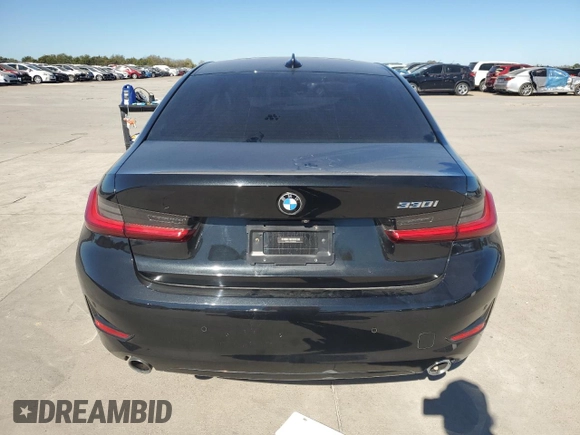 2019 BMW 3 Series 330i with VIN 3MW5R1J56K8A03860, listed as a Copart auction lot 80941324 with 69,114 mi miles and Salvage Title. Bid and sale history available at carsss.com. Image 6.