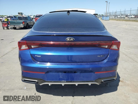 2021 Kia K5 GT-Line with VIN 5XXG64J28MG058561, listed as a Copart auction lot 52260945 with 63,381 mi miles and Salvage Title. Bid and sale history available at carsss.com. Image 6.