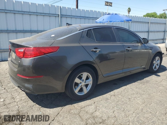 2014 Kia Optima LX with VIN 5XXGM4A73EG287880, listed as a Copart auction lot 61608025 with 130,624 mi miles and Salvage title. Bid and sale history available at DreamBid. Image 3.