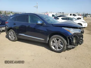 2019 Acura RDX Advance with VIN 5J8TC2H72KL030606, listed as a Copart auction lot 59848905 with 27,123 mi miles and Salvage title. Bid and sale history available at DreamBid. Image 4.