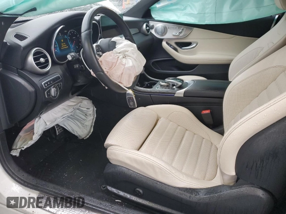 2021 Mercedes-Benz C 300 with VIN W1KWJ8EB6MG051313, listed as a Copart auction lot 52004095 with 57,684 mi miles and Salvage title. Bid and sale history available at DreamBid. Image 7.