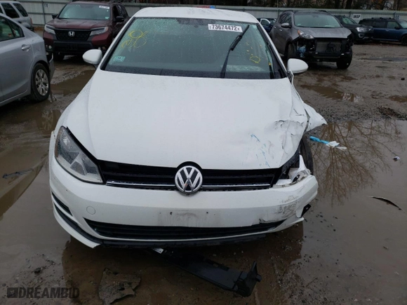 2017 Volkswagen Golf S with VIN 3VW217AUXHM060003, listed as a Copart auction lot 73674472 with 99,208 mi miles. Bid and sale history available at carsss.com. Image 5.