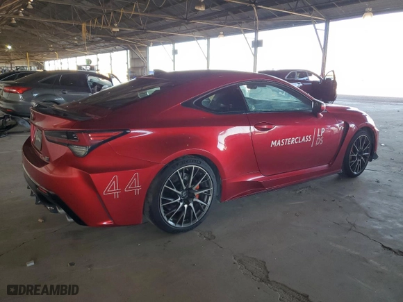 2020 Lexus RC F with VIN JTHJP5BC0L5007766, listed as a Copart auction lot 70886224 with 1,937 mi miles and Clean Title. Bid and sale history available at carsss.com. Image 3.