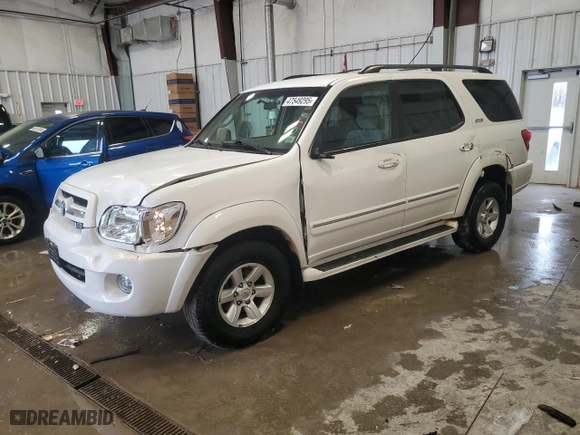 2006 Toyota Sequoia SR5 with VIN 5TDBT44A26S263705, listed as a Copart auction lot 47549295 with 221,213 mi miles and Non Repairable. Bid and sale history available at carsss.com. Image 1.