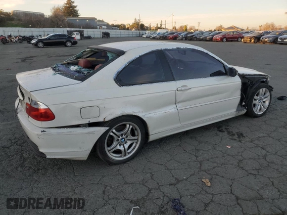 2001 BMW 3 Series 330Ci with VIN WBABN53451JU36194, listed as a Copart auction lot 42038005 with 159,293 mi miles and Salvage Title. Bid and sale history available at carsss.com. Image 3.