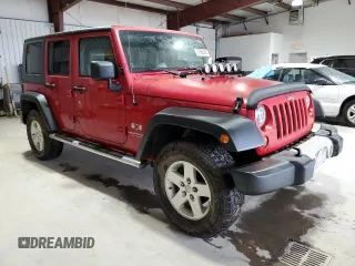 2008 Jeep Wrangler Unlimited X with VIN 1J8GA39128L645762, listed as a Copart auction lot 57888345 with 205,178 mi miles and Salvage title. Bid and sale history available at DreamBid. Image 4.