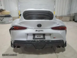 2021 Toyota GR Supra 3.0 with VIN WZ1DB0C04MW045065, listed as a Copart auction lot 46002785 with 0 mi miles and Salvage Title. Bid and sale history available at carsss.com. Image 6.