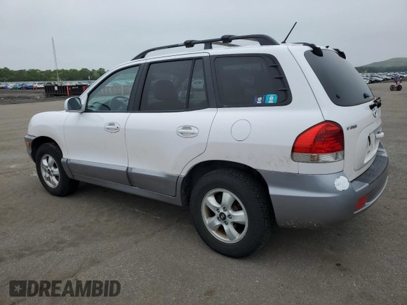 2006 Hyundai Santa Fe GLS z VIN KM8SC73D96U038444, wystawiony jako Copart lot #57322045 z przebiegiem 70 337 mil mil oraz Szkoda całkowita • Salvage title. Historia ofert i sprzedaży dostępna na DreamBid. Obrazek 2.