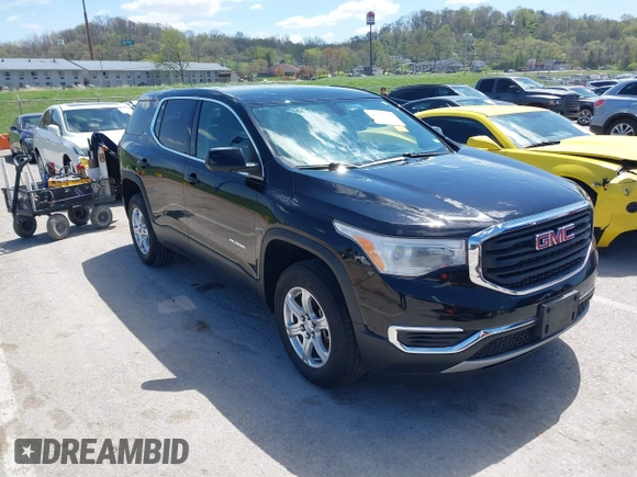 2019 GMC Acadia SLE with VIN 1GKKNKLA0KZ195451, listed as a IAAI auction lot 42026503 with 67,964 mi miles. Bid and sale history available at carsss.com. Image 1.