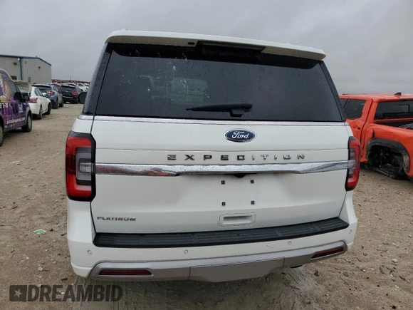 2023 Ford Expedition Platinum with VIN 1FMJU1M88PEA26014, listed as a Copart auction lot 72707624 with 23,830 mi miles and Salvage Title. Bid and sale history available at carsss.com. Image 6.