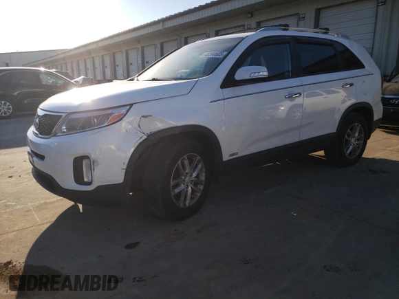 2015 Kia Sorento LX with VIN 5XYKTDA74FG552039, listed as a Copart auction lot 46590605 with 75,480 mi miles and Non Repairable. Bid and sale history available at carsss.com. Image 1.