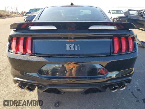 2021 Ford Mustang Mach 1 with VIN 1FA6P8R08M5555185, listed as a Copart auction lot 74855834 with 21,052 mi miles and Non Repairable. Bid and sale history available at carsss.com. Image 6.