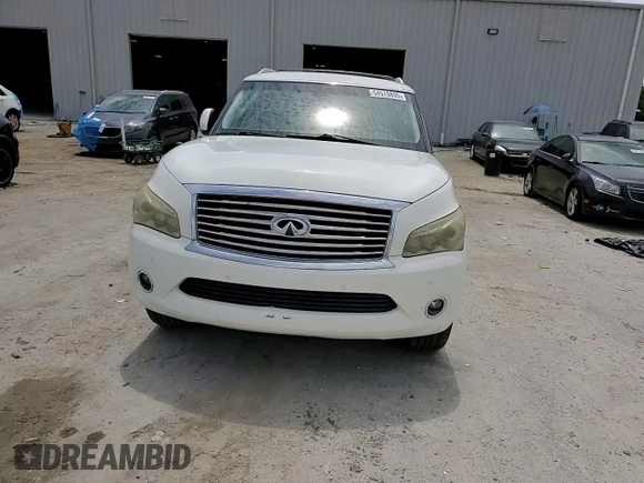 2014 Infiniti QX80 with VIN JN8AZ2NF4E9555558, listed as a Copart auction lot 54570895 with 123,433 mi miles and Salvage title. Bid and sale history available at DreamBid. Image 15.