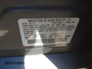 2015 Infiniti Q50 Premium with VIN JN1BV7AP0FM345726, listed as a IAAI auction lot 41860740 with 1 mi miles. Bid and sale history available at carsss.com. Image 9.