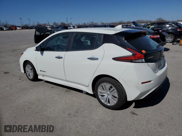 2018 Nissan LEAF S with VIN 1N4AZ1CP7JC302805, listed as a Copart auction lot 49909545 with 68,843 mi miles and Salvage Title. Bid and sale history available at DreamBid. Image 2.
