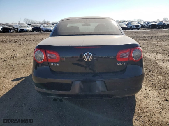 2009 Volkswagen Eos Lux with VIN WVWFA71F99V011940, listed as a Copart auction lot 48558885 with 75,242 mi miles and Salvage Title. Bid and sale history available at carsss.com. Image 6.