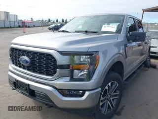 2023 Ford F-150 XL with VIN 1FTEW1EP1PKF59071, listed as a IAAI auction lot 41499063 with 27,432 mi miles. Bid and sale history available at carsss.com. Image 2.