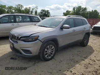 2020 Jeep Cherokee Latitude Plus with VIN 1C4PJLLB9LD625987, listed as a Copart auction lot 55484324 with 67,452 mi miles and Salvage Title. Bid and sale history available at carsss.com. Image 1.