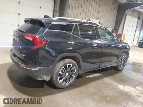 2022 GMC Terrain SLT with VIN 3GKALVEV0NL297542, listed as a Copart auction lot 50292245 with 24,659 mi miles and Salvage Title. Bid and sale history available at carsss.com. Image 3.