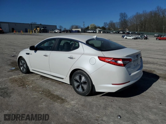 2013 Kia Optima Hybrid LX with VIN KNAGM4ADXD5061681, listed as a Copart auction lot 46440794 with 186,886 mi miles and Clean Title. Bid and sale history available at carsss.com. Image 2.