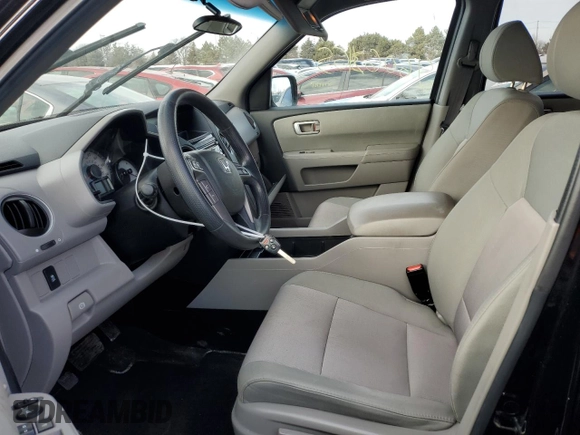 2012 Honda Pilot EX with VIN 5FNYF4H41CB001549, listed as a Copart auction lot 46063465 with 81,331 mi miles and Salvage Title. Bid and sale history available at DreamBid. Image 7.