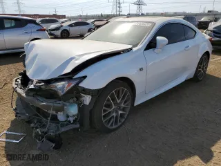 2015 Lexus RC 350 with VIN JTHSE5BC0F5003621, listed as a Copart auction lot 71625424 with 0 mi miles and Salvage Title. Bid and sale history available at carsss.com. Image 1.