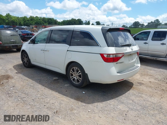 2012 Honda Odyssey EX-L with VIN 5FNRL5H62CB019238, listed as a IAAI auction lot 42524694 with 271,384 mi miles and . Bid and sale history available at DreamBid. Image 3.