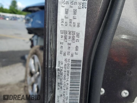2019 Jeep Compass Latitude with VIN 3C4NJDBB1KT647036, listed as a Copart auction lot 58234915 with Not provided miles and Salvage title. Bid and sale history available at DreamBid. Image 13.