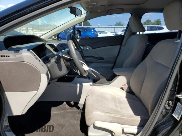 2012 Honda Civic EX with VIN 19XFB2F84CE102698, listed as a Copart auction lot 61742724 with 162,159 mi miles and Salvage Title. Bid and sale history available at DreamBid. Image 7.
