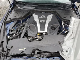 2017 Infiniti Q50 Red Sport 400 with VIN JN1FV7AR6HM870313, listed as a Copart auction lot 83214104 with 68,315 mi miles and Salvage Title. Bid and sale history available at carsss.com. Image 12.