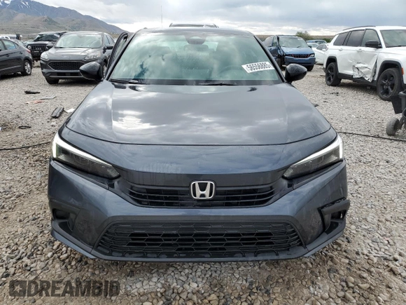 2024 Honda Civic Sport with VIN 2HGFE2F53RH592613, listed as a Copart auction lot 56556885 with 10,849 mi miles and Salvage title. Bid and sale history available at DreamBid. Image 5.