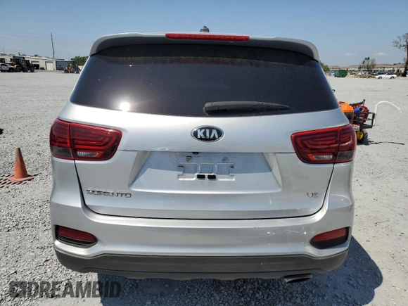 2020 Kia Sorento LX V6 with VIN 5XYPG4A56LG621267, listed as a Copart auction lot 52922345 with 101,289 mi miles and Salvage Title. Bid and sale history available at carsss.com. Image 6.