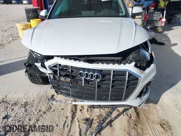 2023 Audi Q5 Premium Plus with VIN WA1BBAFY7P2024214, listed as a IAAI auction lot 41169876 with 21,183 mi miles and . Bid and sale history available at DreamBid. Image 6.