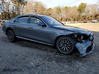 2021 Mercedes-Benz S-Class S 580 with VIN W1K6G7GB7MA036764, listed as a Copart auction lot 46240475 with 0 mi miles and Salvage Title. Bid and sale history available at carsss.com. Image 4.