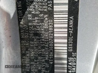 2007 Toyota Avalon XL z VIN 4T1BK36B07U219830, wystawiony jako Copart lot #53327725 z przebiegiem 147 116 mil mil oraz Szkoda całkowita • Salvage title. Historia ofert i sprzedaży dostępna na DreamBid. Obrazek 12.