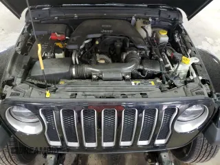 2021 Jeep Wrangler Unlimited Sahara High Altitude with VIN 1C4HJXEG9MW571844, listed as a Copart auction lot 81482334 with 77,409 mi miles and Salvage title. Bid and sale history available at DreamBid. Image 12.