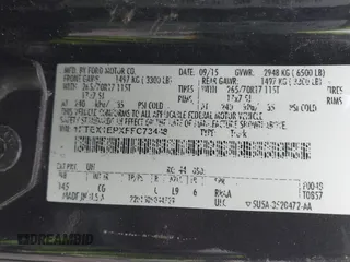 2015 Ford F-150 XLT с VIN 1FTEX1EPXFFC73448, выставлен на аукционе IAAI как лот 41455498 с пробегом 189 732 миль миль и . История ставок и продаж доступна на DreamBid. Изображение 9.