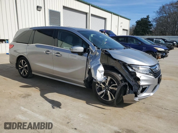 2020 Honda Odyssey Elite with VIN 5FNRL6H99LB007331, listed as a Copart auction lot 88478265 with 53,040 mi miles and Salvage Title. Bid and sale history available at DreamBid. Image 4.