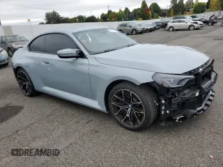 2024 BMW M2 with VIN 3MF13DM00R8D93317, listed as a Copart auction lot 74612214 with 2,467 mi miles and Salvage Title. Bid and sale history available at carsss.com. Image 4.