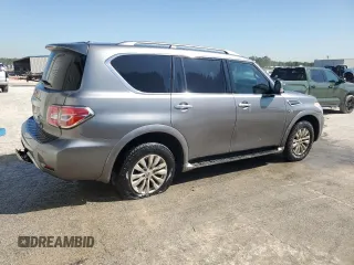 2017 Nissan Armada SL with VIN JN8AY2ND4H9004827, listed as a Copart auction lot 50012605 with 208,478 mi miles and Clean Title. Bid and sale history available at carsss.com. Image 3.