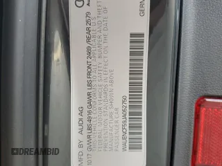 2018 Audi A5 Sportback Premium Plus with VIN WAUENCF59JA052750, listed as a Copart auction lot 46313864 with 70,286 mi miles. Bid and sale history available at carsss.com. Image 12.