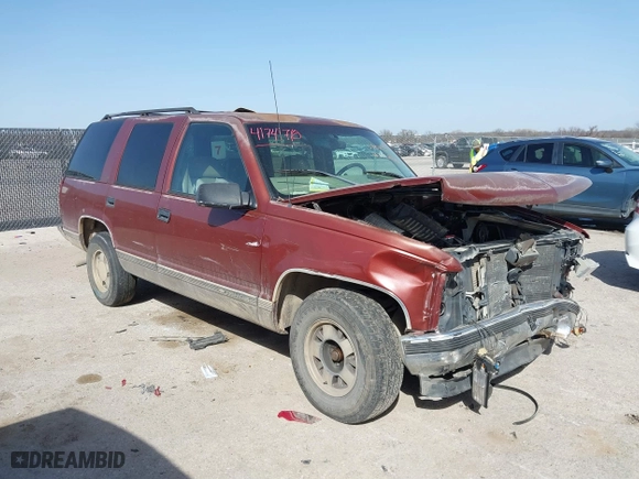 1999 Chevrolet Tahoe with VIN 1GNEC13R9XJ341261, listed as a IAAI auction lot 41741710 with 234,676 mi miles. Bid and sale history available at carsss.com. Image 1.