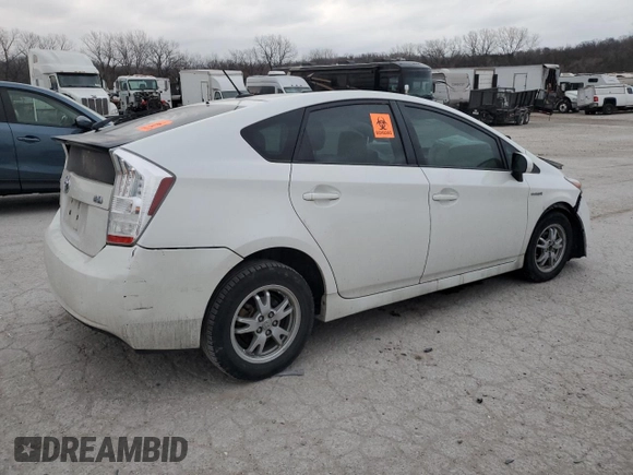 2010 Toyota Prius II with VIN JTDKN3DU7A0201839, listed as a Copart auction lot 85890174 with Not Provided miles and Salvage Title. Bid and sale history available at DreamBid. Image 3.