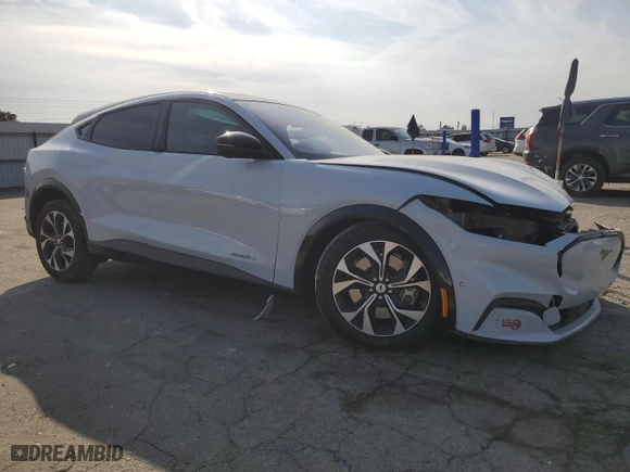 2022 Ford Mustang Mach-E Premium with VIN 3FMTK3RM4NMA50835, listed as a Copart auction lot 76371804 with 0 mi miles and Salvage Title. Bid and sale history available at carsss.com. Image 4.