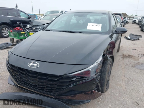 2023 Hyundai Elantra SEL with VIN KMHLM4AGXPU520757, listed as a IAAI auction lot 41892115 with 22,460 mi miles and . Bid and sale history available at DreamBid. Image 12.