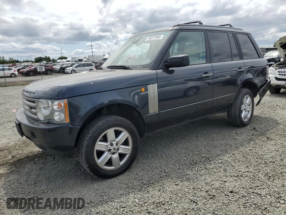 2005 Land Rover Range Rover HSE with VIN SALME11435A188453, listed as a Copart auction lot 59222005 with 198,400 mi miles and Salvage title. Bid and sale history available at DreamBid. Image 1.